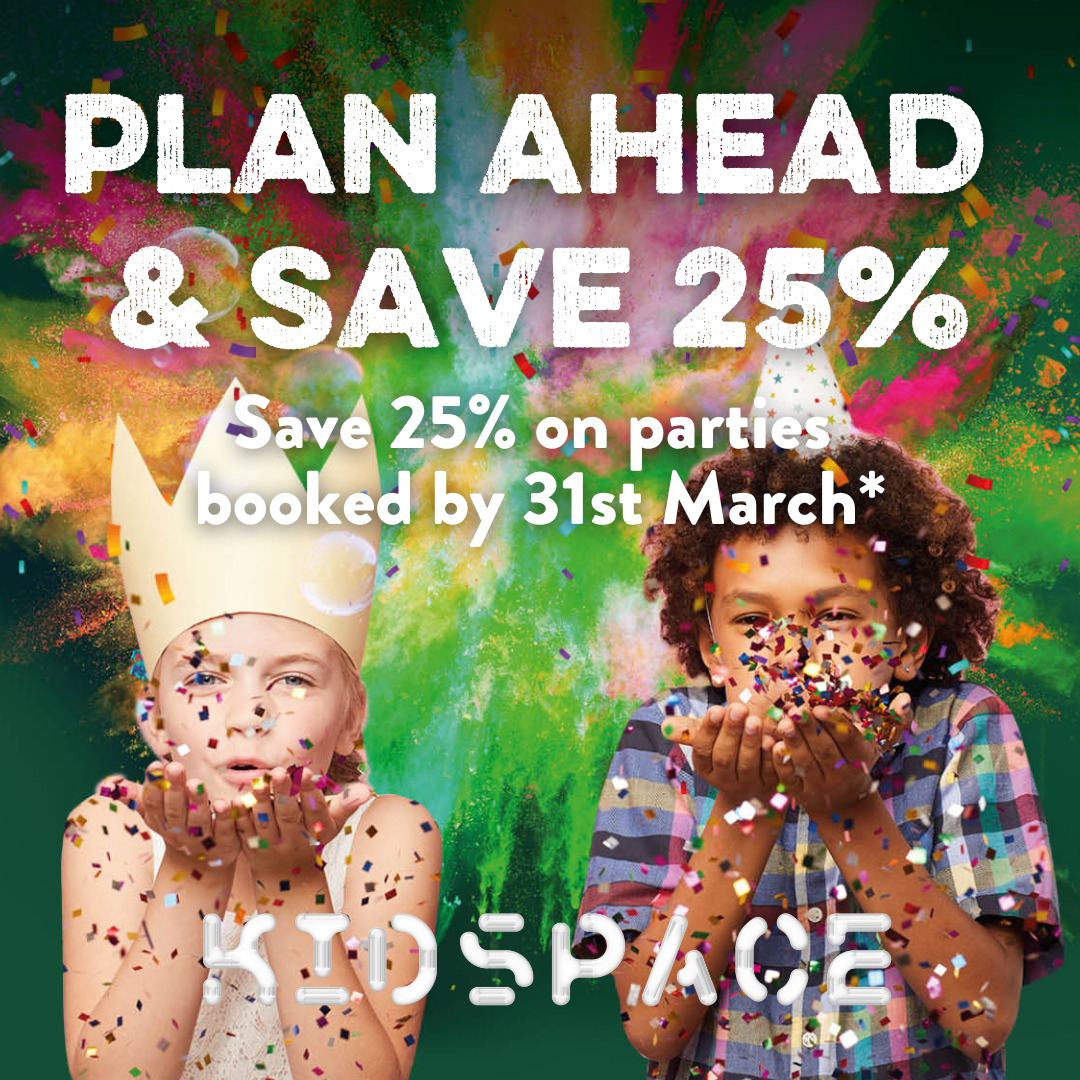 25% off week day parties